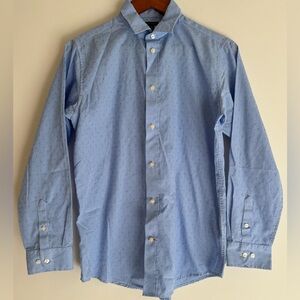 Tommy Hilfiger Youth Blue Buttoned Down Shirt Size 18 Boys